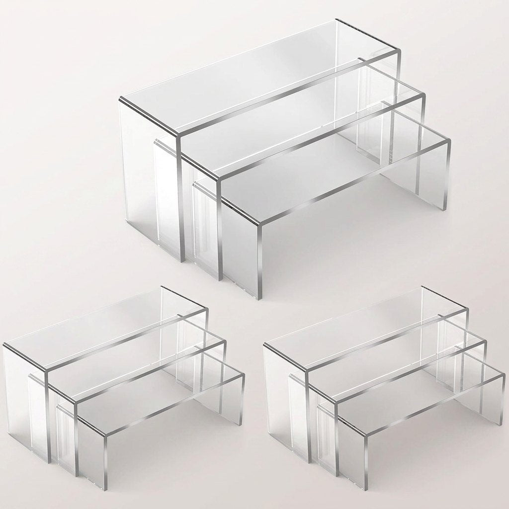 Nesting Acrylic Display Stand Set (3/9pcs)