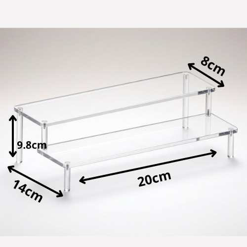 1-4 Tier Acrylic Display Stand with Feet