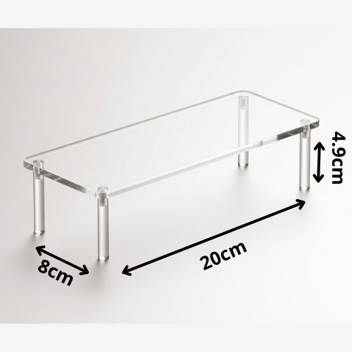 1-4 Tier Acrylic Display Stand with Feet